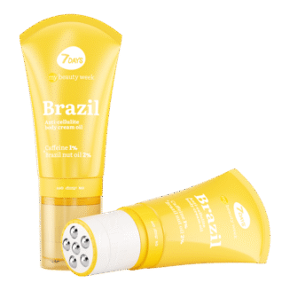 ANTI-CELLULITE CREAM-OIL BRAZIL ΜΕ ΚΑΦΕΪΝΗ & MASSAGE ROLLER – ΚΑΤΑ ΤΗΣ ΚΥΤΤΑΡΙΤΙΔΑΣ & ΤΩΝ ΡΑΓΑΔΩΝ MY7DAYS