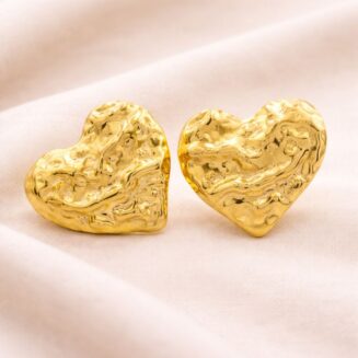 Σκουλαρίκια καρφωτά καρδιές