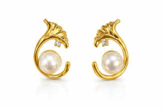 ΚΑΡΦΩΤΑ ΣΚΟΥΛΑΡΙΚΙΑ ΜΕ ΠΕΡΛΑ ΚΑΙ ΧΡΥΣΟ ΣΧΕΔΙΟ