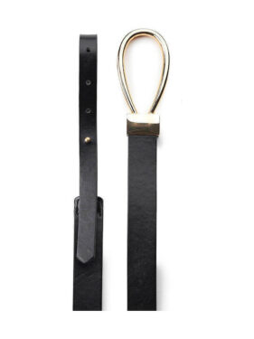 ΓΥΝΑΙΚΕΙΑ ΜΑΥΡΗ ΖΩΝΗ ΜΕ ΧΡΥΣΗ ΟΒΑΛ ΑΓΚΡΑΦΑ