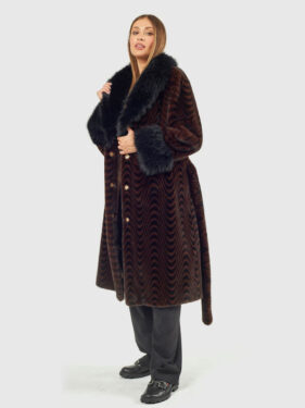 ΓΥΝΑΙΚΕΙΑ ΜΑΚΡΙΑ ΓΟΥΝΑ ΚΑΦΕ – ΜΑΥΡΟ ΜΕ ΜΑΥΡΟ ΓΙΑΚΑ & ΜΑΝΣΕΤΕΣ 33-0726 VERDE