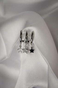 ΣΚΟΥΛΑΡΙΚΙΑ ΚΡΙΚΟΙ ΜΕ ΚΡΕΜΑΣΤΑ ΑΣΤΕΡΙΑ ΑΠΟ ΑΤΣΑΛΙ – ΧΡΥΣΟ & ΑΣΗΜΙ