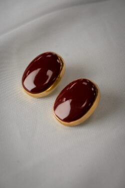 ΣΚΟΥΛΑΡΙΚΙΑ ΚΑΡΦΩΤΑ ΟΒΑΛ ΜΠΟΡΝΤΟ ΜΕ ΧΡΥΣΗ ΛΕΠΤΟΜΕΡΕΙΑ ΑΠΟ ΑΤΣΑΛΙ