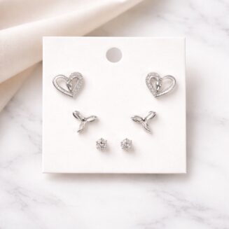 ΓΥΝΑΙΚΕΙΑ ΣΚΟΥΛΑΡΙΚΙΑ ΣΕΤ 6 ΤΕΜΑΧΙΩΝ ΜΕ ΚΑΡΔΙΑ & ΖΙΡΓΚΟΝ – ΥΠΟΑΛΛΕΡΓΙΚΑ