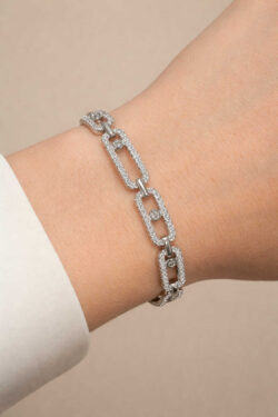 ΓΥΝΑΙΚΕΙΟ ΑΤΣΑΛΙΝΟ ΑΣΗΜΙ ΒΡΑΧΙΟΛΙ ΑΛΥΣΙΔΑ ΜΕ ΖΙΡΓΚΟΝ ΚΡΙΚΟΥΣ