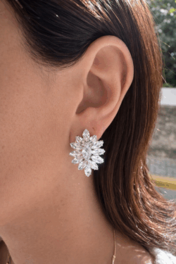 ΣΚΟΥΛΑΡΙΚΙΑ FLORAL ΑΠΟ ΑΤΣΑΛΙ ΜΕ ΛΑΜΠΕΡΕΣ ΠΕΤΡΕΣ