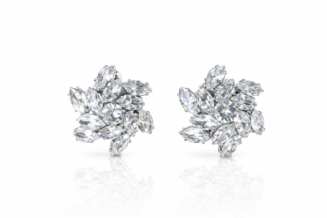 ΣΚΟΥΛΑΡΙΚΙΑ ΑΠΟ ΑΤΣΑΛΙ ΜΕ ΛΑΜΠΕΡΕΣ ΠΕΤΡΕΣ ΣΕ FLORAL ΣΧΕΔΙΟ