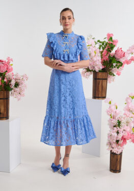 ΔΑΝΤΕΛΕΝΙΟ ΦΟΡΕΜΑ MIDI ΓΑΛΑΖΙΟ BRIGITTE BOUTIQUE S 1.00.19.13