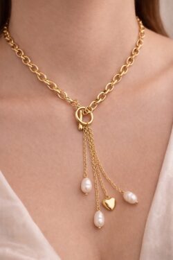 ΑΤΣΑΛΙΝΟ ΚΟΛΙΕ ΑΛΥΣΙΔΑ ΜΕ ΜΑΡΓΑΡΙΤΑΡΙΑ & ΚΑΡΔΙΑ ΣΕ ΧΡΥΣΗ ΑΠΟΧΡΩΣΗ