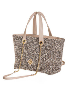 ΤΣΑΝΤΑ ΩΜΟΥ LΟΟΜ HANDWOVEN COLLECTION ΜΠΕΖ