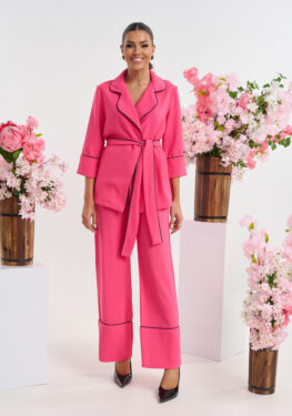 BRIGITTE BOUTIQUE ΣΕΤ ΣΑΚΑΚΙ & ΠΑΝΤΕΛΟΝΑ ΡΟΖ ΜΕ ΖΩΝΗ S/M 1.01.19.18