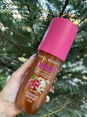 BODY & HAIR MIST ΜΕ ΓΚΛΙΤΕΡ ΡΟΔΙ & ΒΑΝΙΛΙΑ ROYAL BEAUTY 240ML