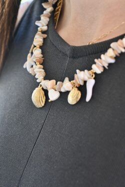 BOHO ΚΟΛΛΙΕ ΜΕ ΚΟΧΥΛΙΑ ΚΑΙ ΘΑΛΑΣΣΙΝΑ CHARMS
