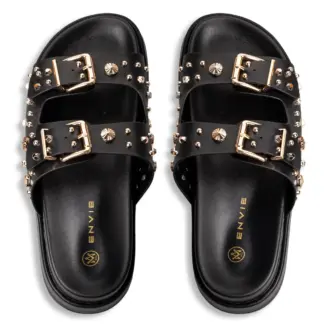 ENVIE ΓΥΝΑΙΚΕΙΑ FLATFORMS SLIDES E96-23292 MΑΥΡΑ