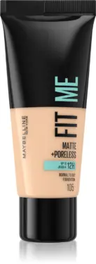 MAYBELLINE FIT ME MATTE + PORELESS FOUNDATION 105 NATURAL IVORY 30ML