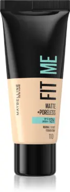 MAYBELLINE FIT ME MATTE + PORELESS FOUNDATION 110 PORCELAIN 30ML