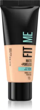 MAYBELLINE FIT ME MATTE + PORELESS FOUNDATION 115 IVORY 30ML