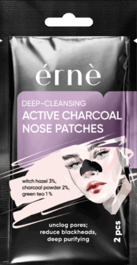 ERNE DEEP-CLEANSING ACTIVE CHARCOAL NOSE PATCHES 2 TMX - ΑΥΤΟΚΟΛΛΗΤΑ ΚΑΘΑΡΙΣΜΟΥ ΠΟΡΩΝ ΜΥΤΗΣ