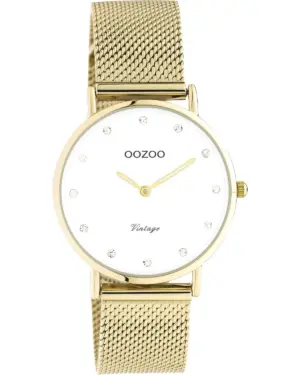 OOZOO ΓΥΝΑΙΚΕΙΟ ΡΟΛΟΪ C20241 GOLD WHITE MESH