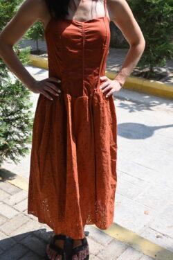 ΚΑΦΕ ΜΑΧΙ ΦΟΡΕΜΑ ΜΕ ΚΕΝΤΗΜΑ BRODERIE ONE SIZE