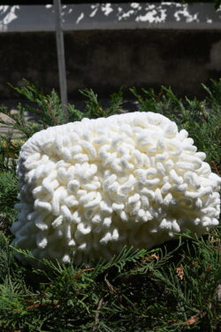 FLUFFY CLUTCH ΧΕΙΡΟΣ ΜΕ ΑΠΟΣΠΩΜΕΝΗ ΑΛΥΣΙΔΑ