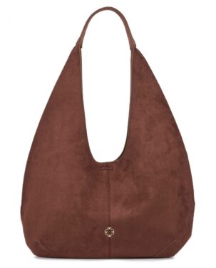 PEARL VETA ACCESSORIES – ΓΥΝΑΙΚΕΙΑ ΤΣΑΝΤΑ ΩΜΟΥ ΚΑΣΤΑΝΗ SUEDE LOOK