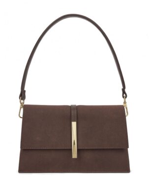 VETA ACCESSORIES – ΓΥΝΑΙΚΕΙΑ ΤΣΑΝΤΑ ΩΜΟΥ SUEDE LOOK ΜΕ ΧΡΥΣΗ ΛΕΠΤΟΜΕΡΕΙΑ