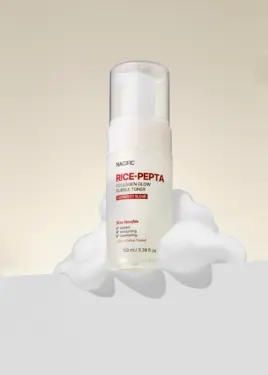 NACIFIC RICE + PEPTA COLLAGEN GLOW BUBBLE TONER – ΤΟΝΩΤΙΚΗ ΛΟΣΙΟΝ ΠΡΟΣΩΠΟΥ ΓΙΑ ΛΑΜΨΗ & ΕΝΥΔΑΤΩΣΗ 100ML